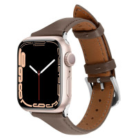 Cyrill Kajuk Lær Rem Apple Watch (40/41 mm) Khaki