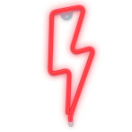 Forever Neon LED-lampe - Lyn (Batteri/USB) Rød