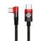 Baseus MVP 2 USB-C - USB-C Kabel m/vinkel 100W - 1m - Rød