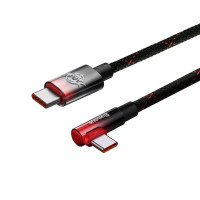 Baseus MVP 2 USB-C - USB-C Kabel m/vinkel 100W - 2m - Rød