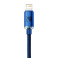 Baseus Crystal Lightning - USB-A Kabel 2,4A Blå - 1,2m