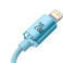 Baseus Crystal USB-C - Lightning Kabel 20W Lyseblå - 2m