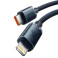 Baseus Crystal USB-C - Lightning Kabel 20W Svart - 1,2m