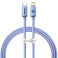 Baseus Crystal USB-C - Lightning Kabel 20W Lilla - 1,2m