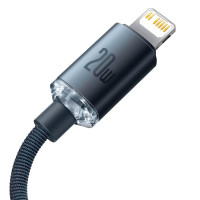 Baseus Crystal USB-C - Lightning Kabel 20W Svart - 2m
