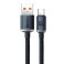 Baseus Crystal USB-C - USB-A Kabel 100W Svart - 1,2m
