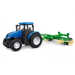 Amewi Traktor m/roterende rake - Fjernstyrt (2,4GHz) Blå