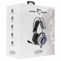 White Shark GH-1841 Gaming Headset (USB) Svart/Sølv