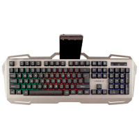 White Shark GK-1924 Gaming Tastatur LED (Membran) Sølv