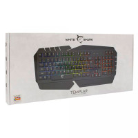 White Shark GK-2104 Gaming Tastatur m/LED (Membran) Svart
