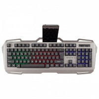 White Shark GMK-1901 Gaming Sett m/Tastatur + Mus (LED) Grå