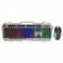 White Shark GMK-1901 Gaming Sett m/Tastatur + Mus (LED) Grå
