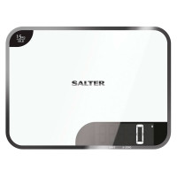 Salter 1079 Aquatronic Kjøkkenvekt/skjærebrett (15kg/1g) Hvi