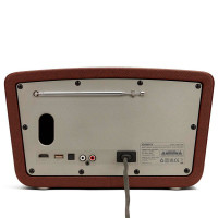 Aiwa BSTU-750BK Vintage Bluetooth Høyttaler m/FM (LED) Brun