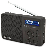 Aiwa RD-40DAB/BK Retro Trådløs DAB+ Radio (16 timer) Svart
