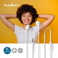 Nedis In-Ear Hodetelefoner 1,2 m (3,5mm) Hvit