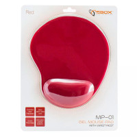 Sbox MP-01R Musematte m/antiskli (Oval) Rød