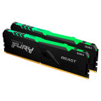 Kingston Fury Beast RGB CL16 32GB - 3200MHz - RAM DDR4-sett (2x16GB)