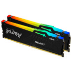 Kingston Fury Beast RGB CL40 64GB - 5200MHz - RAM DDR5-sett (2x32GB)