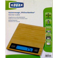 Xavax digital kjøkkenvekt (1g/5kg) bambus