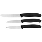 Victorinox Swiss Classic knivsett for grønnsaker (3-pack) svart