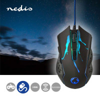 Nedis Gaming Mus m/RGB (3600dpi)