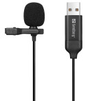 Sandberg Streamer Mikrofon m/klipp (USB)