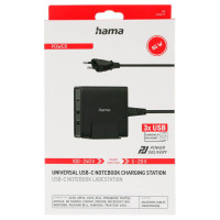 Hama USB Ladestasjon 20V/65W (1xUSB-C/2xUSB-A)