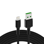 Green Cell Lightning Kabel 2,4A - 1,2m (USB-A/Lightning)