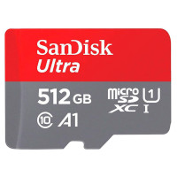 SanDisk Ultra Micro SDXC Kort 512GB A1 m/Adapter (UHS-I) 120