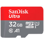 SanDisk Ultra Micro SDHC Kort 32GB A1 m/Adapter (UHS-I) 120M
