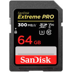 SanDisk Extreme Pro SDXC Kort 64GB V90 (UHS-II) 300MB/s
