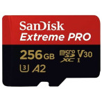 SanDisk Extreme Pro Extended Capacity SDXC Kort 256GB V30 A2