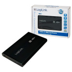 Logilink UA0041B harddiskskap 2.5tm (SATA/USB 2.0) aluminium