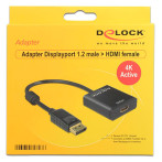Delock DisplayPort til HDMI-adapter - 20 cm