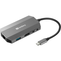 Sandberg USB-C Dock (1xHDMI/1xUSB-C/2xUSB-A/1xRJ-45/SD)