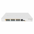 MikroTik CRS328-24P-4S+RM Ruter/bryter (RouterOS eller SwitchOS) PoE 24-porter + 2x SFP+