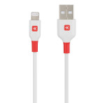 Skross Lightning Kabel 2m (USB-A/Lightning) Hvit/Rød