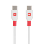 Skross USB-C-kabel 0,15 m (USB-C/USB-C) Hvit/Rød