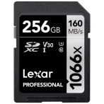 Lexar Professional SDXC-kort 256 GB V30 (UHS-I) 160 MB/s
