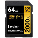 Lexar Professional SDXC-kort 64 GB V90 (UHS-II) 260/300 MB/s