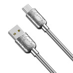 XO NB216 USB-C-kabel 1m (USB-C/USB-A) Sølv
