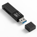 XO DK05B 2-i-1 USB 3.0-kortleser (SD/microSD)