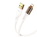 XO NB229 Clear Lightning Kabel 1m (Lightning/USB-A) Hvit