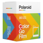 Polaroid Color GO Film m/hvit ramme m/Polaroid Go-kamera - 16-pk