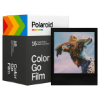 Polaroid Color GO Film m/svart ramme m/Polaroid Go-kamera - 16-pk
