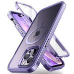 Supcase UB Edge MagSafe iPhone 14 Pro Max-deksel (foran/bak) Deep Purple