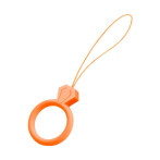 Hurtel silikonfingerholder med streng (oransje)