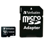 Verbatim Pemium MicroSDXC-kort 128GB V10 A1 m/adapter