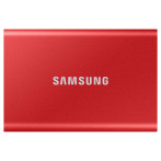 Samsung Portable T7 SSD Harddisk 1TB - 2,5tm (USB 3.2 Gen2) Rød